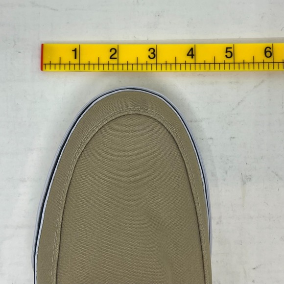 Polo Sport Ralph Lauren Slip-On Shoes Men\'s Size 11D Beige Canvas Preppy VTG NEW main image 11